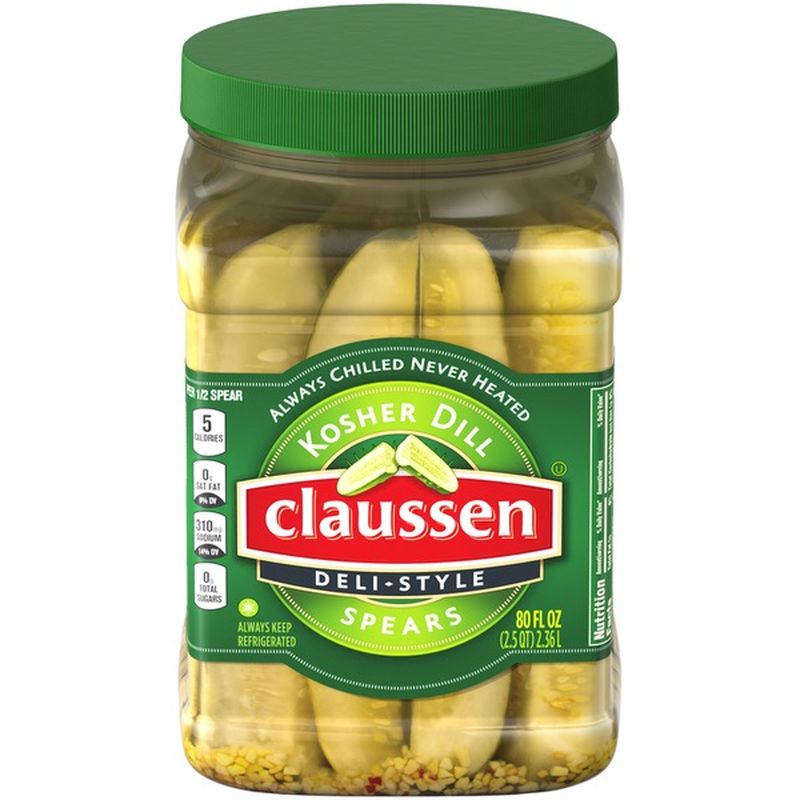 Claussen Deli Style Kosher Dill Spears (80 fl oz) from Costco Instacart
