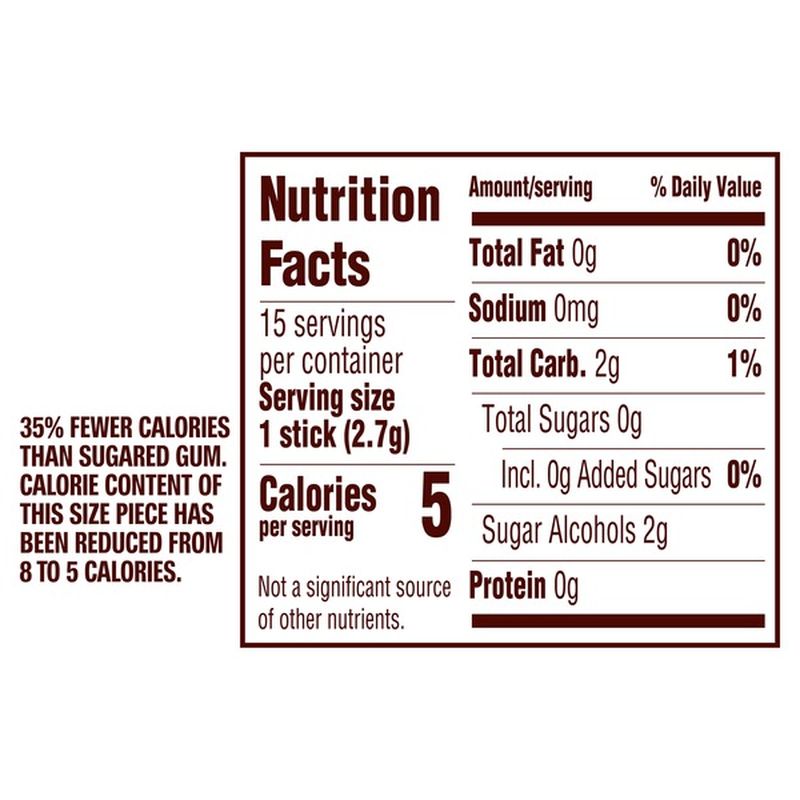Extra Cinnamon Sugarfree Gum single (15 ct) from FoodsCo Instacart