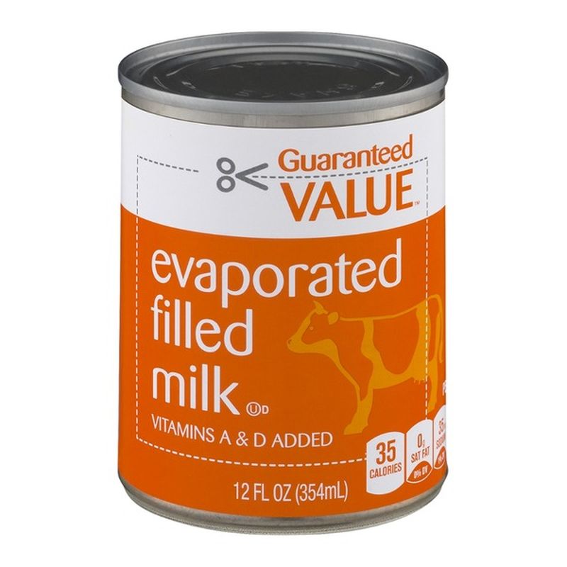Guaranteed Value Evaporated Filled Milk (12 fl oz) Instacart