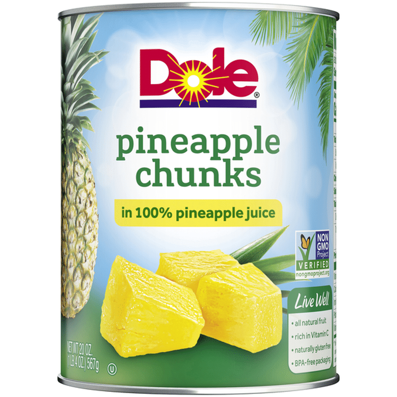 Dole Pineapple Chunks (20 Oz) - Instacart