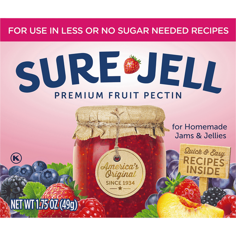 SureJell Premium Fruit Pectin for Use in No Sugar Needed Recipes (1.75