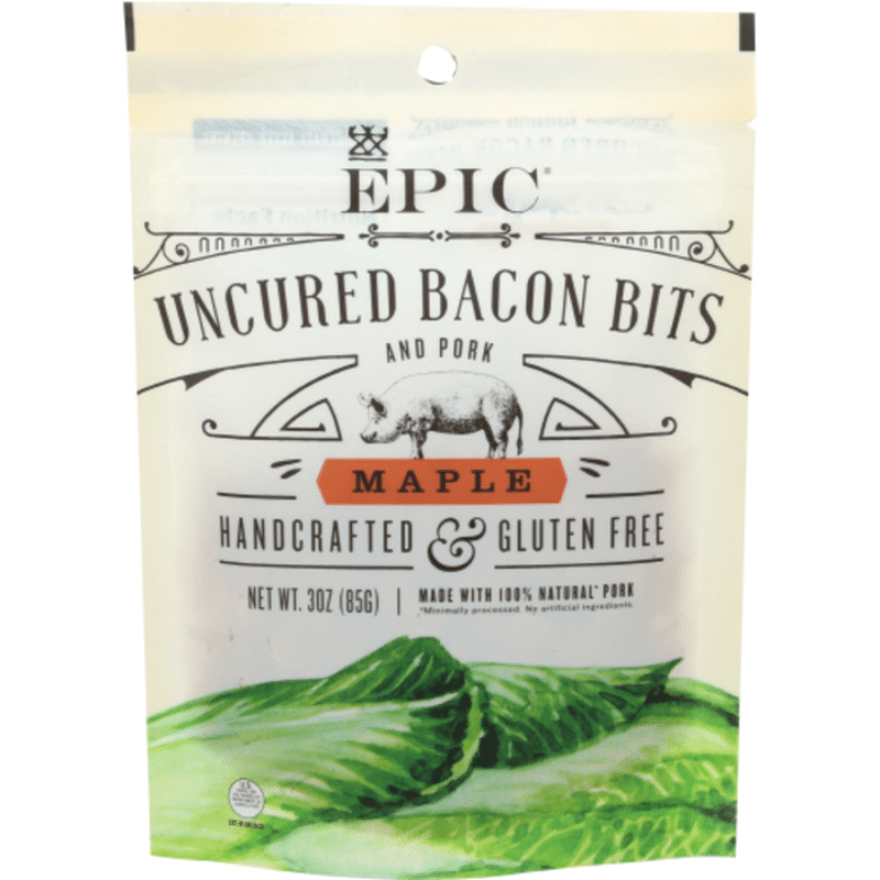 Epic Bacon Bits and Pork, Uncured, Maple (3 oz) Instacart