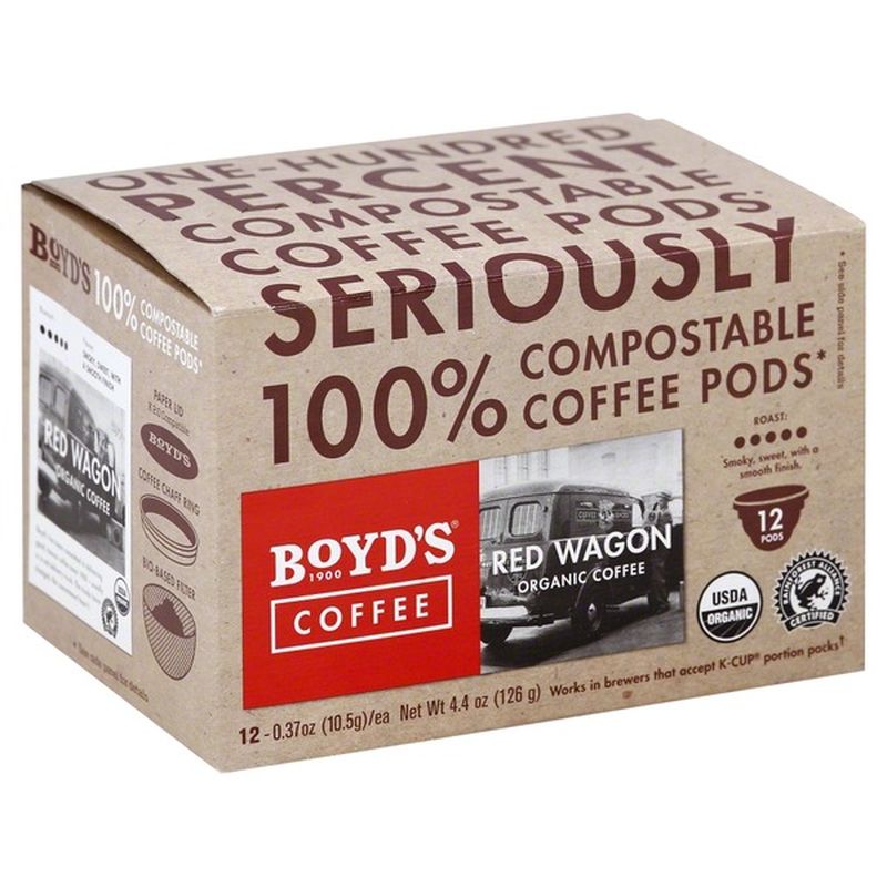 Boyds Coffee, Organic, Red Wagon, Pods (12 each) from Sprouts Farmers Market Instacart