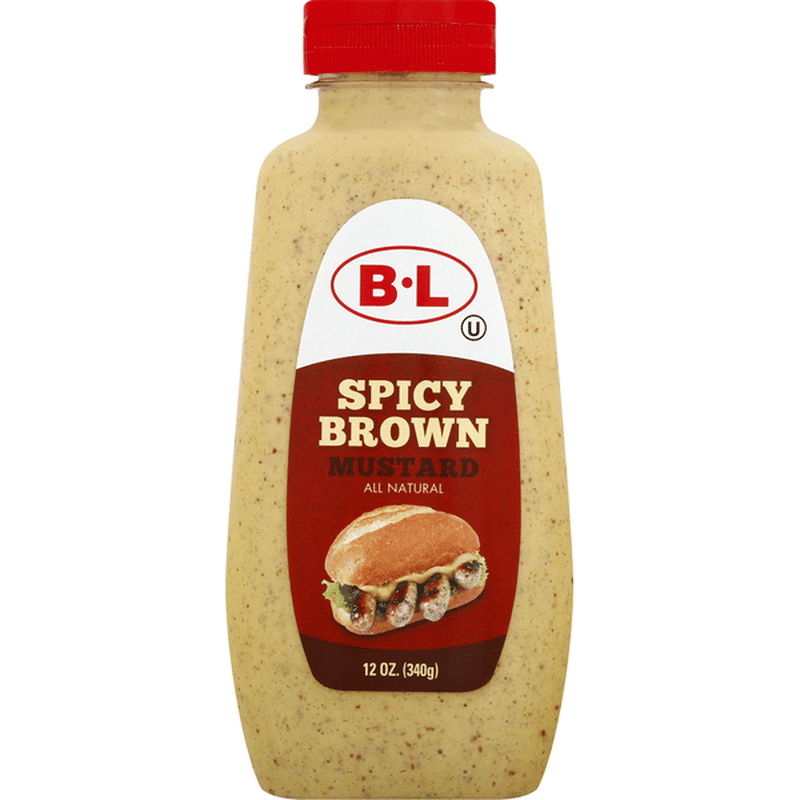 Bl Mustard, Spicy Brown (12 oz) Instacart