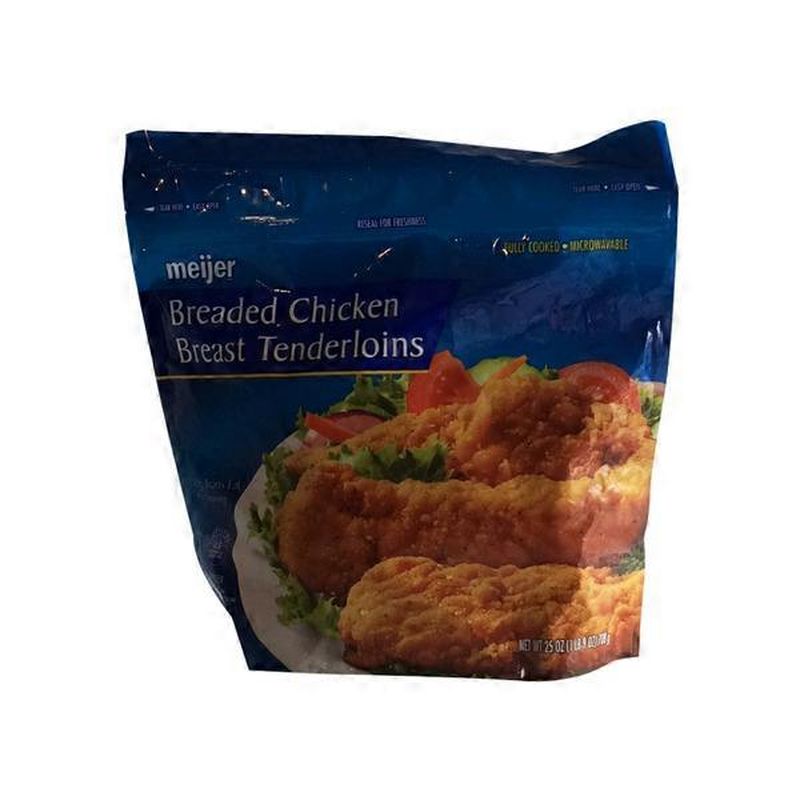 Meijer Breaded Whole Chicken Breast Tenderloins (25 oz) Instacart