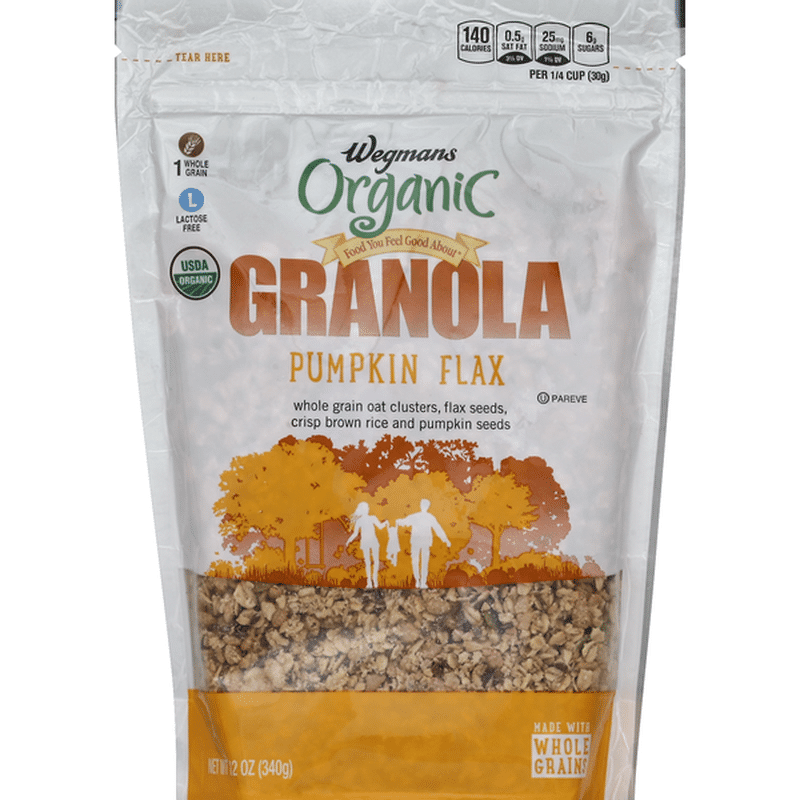 Wegmans Organic Food You Feel Good About Granola, Pumpkin Flax (12 oz
