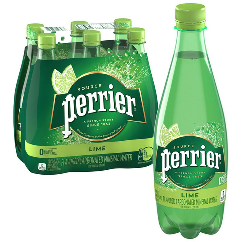 Perrier Lime Flavored Carbonated Mineral Water (16.9 fl oz) - Instacart