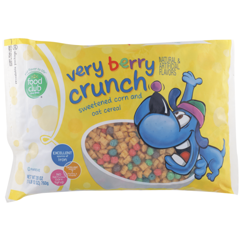 Food Club Very Berry Crunch Sweetened Corn And Oat Cereal (28 oz ...