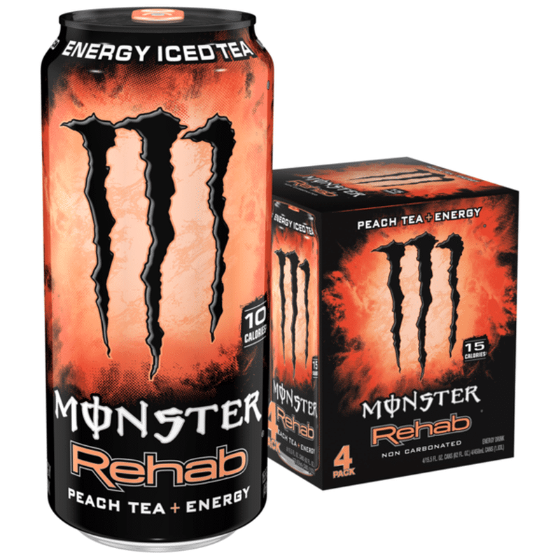 Monster Energy Rehab Peach (15.5 fl oz) Instacart