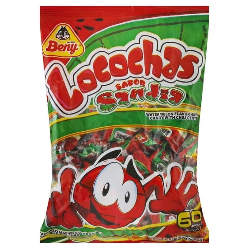 Beny Locochas Sabor Sandia Watermelon Flavored Hard Candy (60 ct