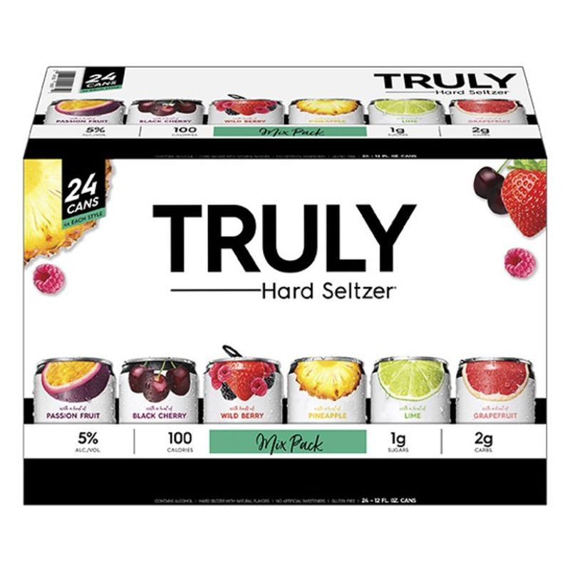 TRULY Hard Seltzer Variety Pack, Spiked & Sparkling Water (12 fl oz) Instacart