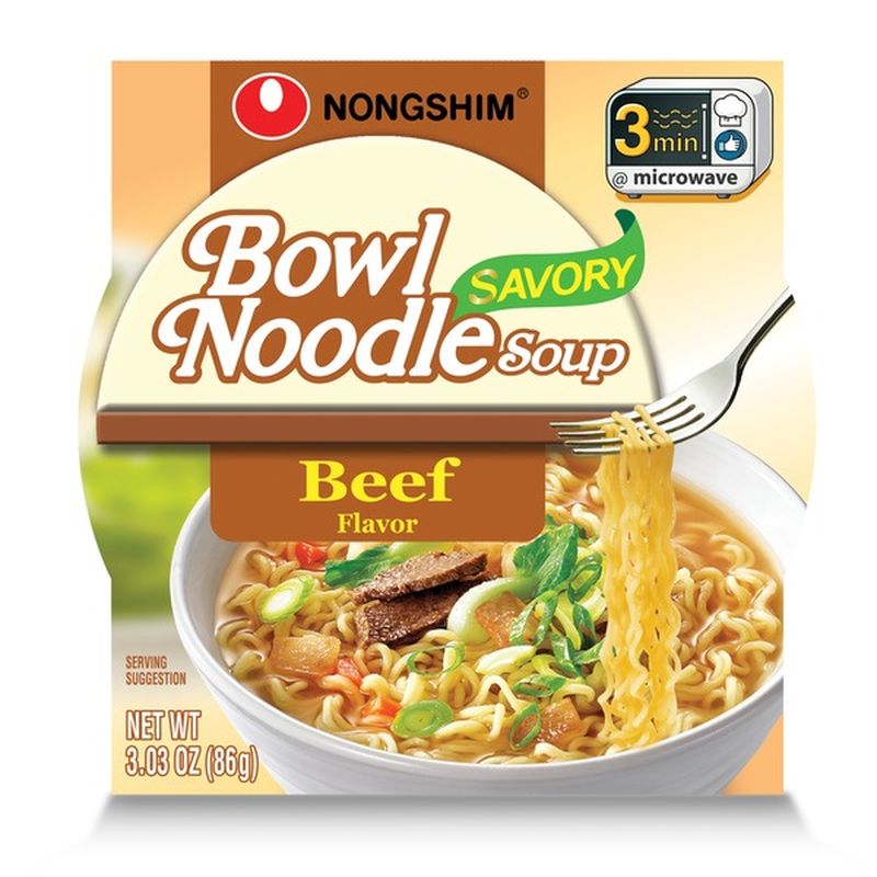 Nongshim Bowl Noodle Soup, Beef Flavor (3.03 oz) Instacart