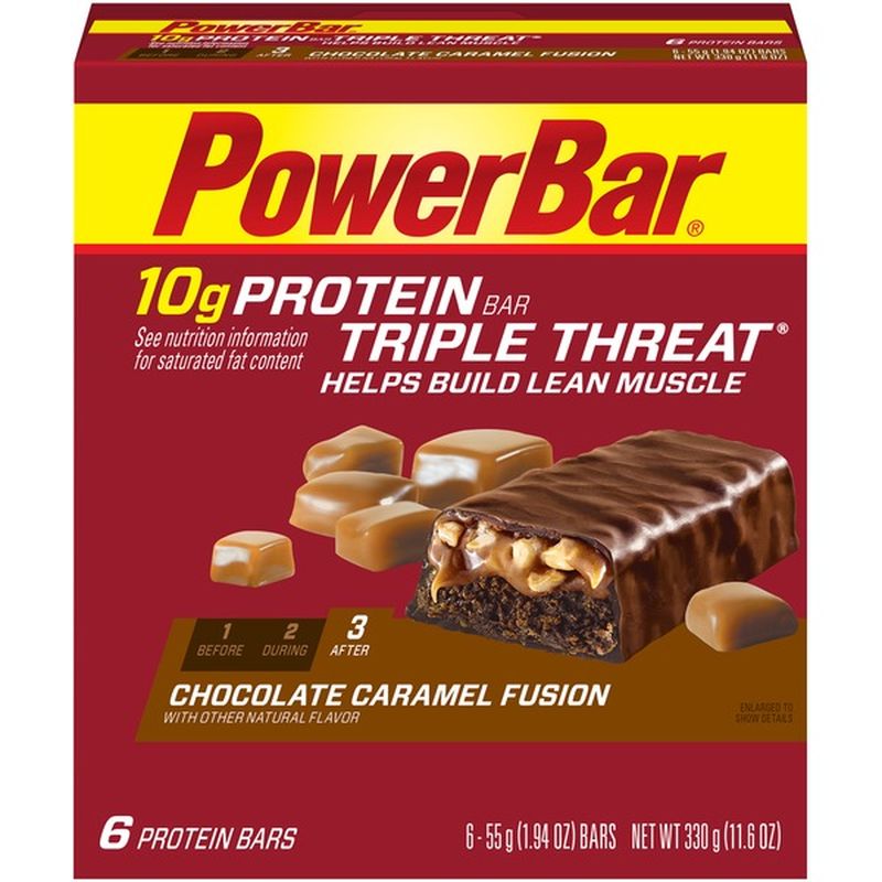 PowerBar Chocolate Caramel Fusion Protein Bars (1.94 oz) Instacart