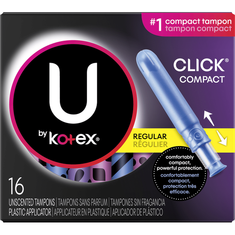 U by Kotex Click Compact Tampons (16 each) Instacart