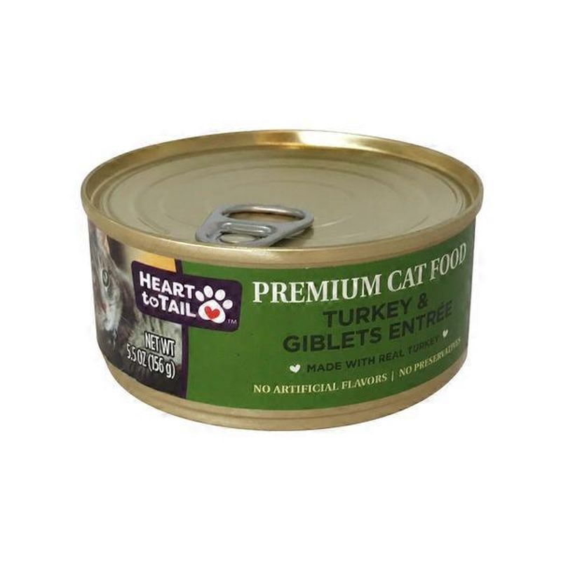 Heart to Tail Turkey & Giblets Entree Premium Cat Food (5.5 oz) Instacart