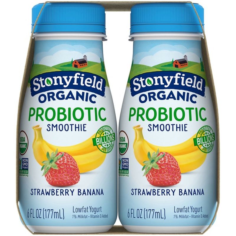 Stonyfield® Organic Organic Probiotic Strawberry Banana Lowfat Yogurt