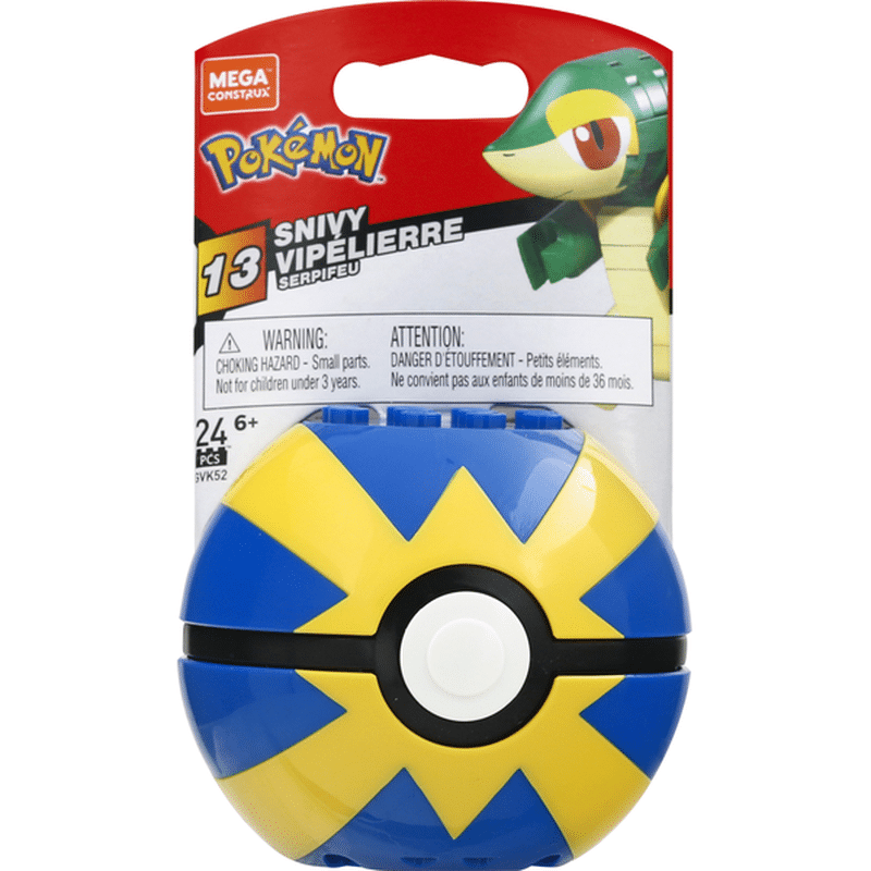 pokemon mega construx snivy