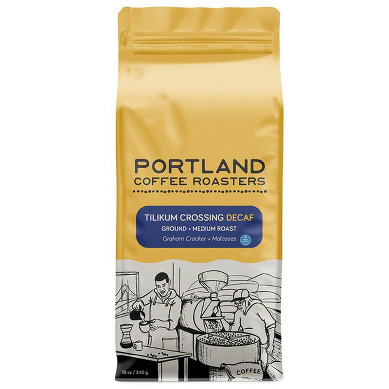Portland Coffee Roasters SWP Ground Tilikum Crossing Decaf Coffee (12