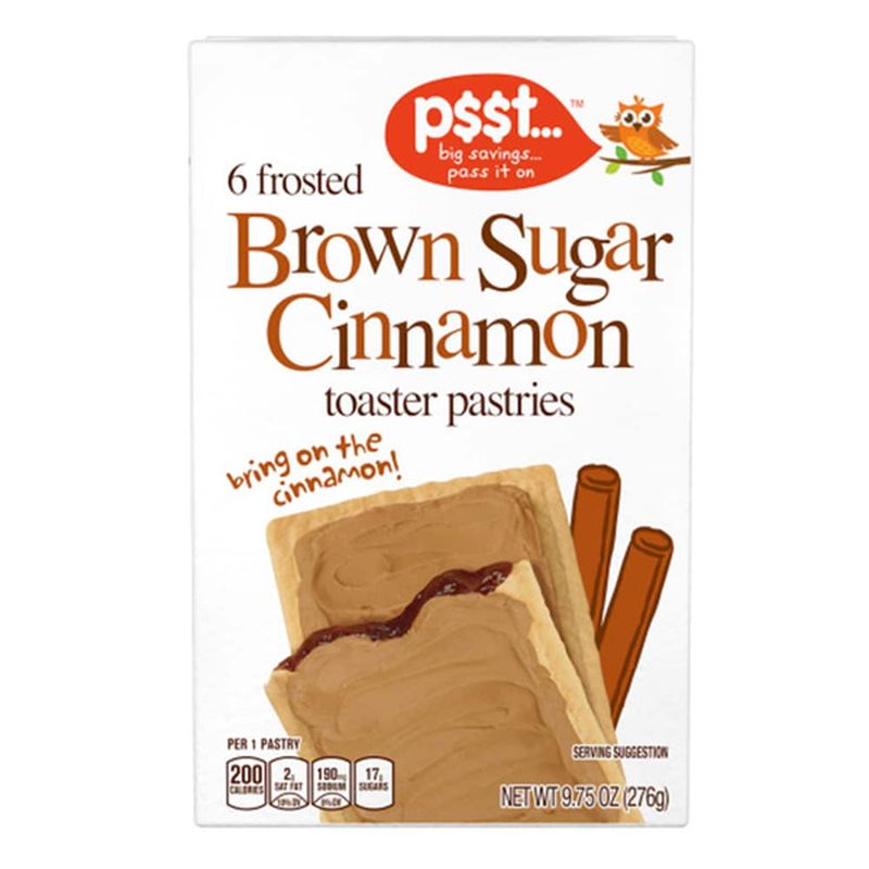 p$$t... Cinnamon & Brown Sugar Frosted Toaster Pastries