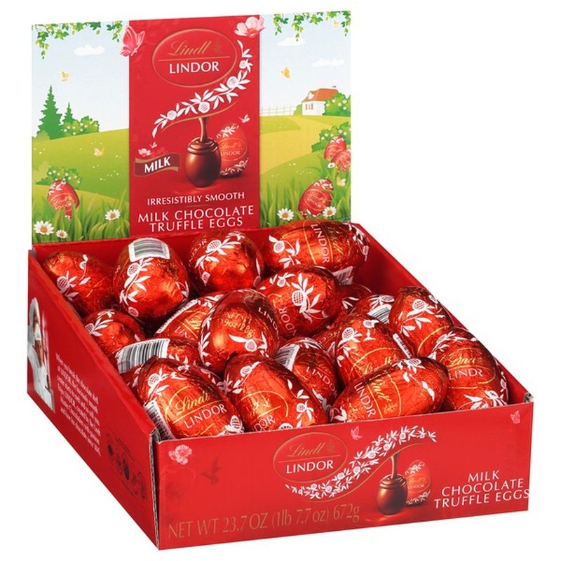 Lindt LINDOR Milk Chocolate Truffle Eggs (0.99 oz) Instacart