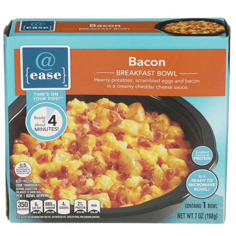 Ease Bacon Hearty Potatoes Scrambled Eggs And Bacon In A Creamy Cheddar Cheese Sauce Breakfast Bowl 7 Oz Instacart