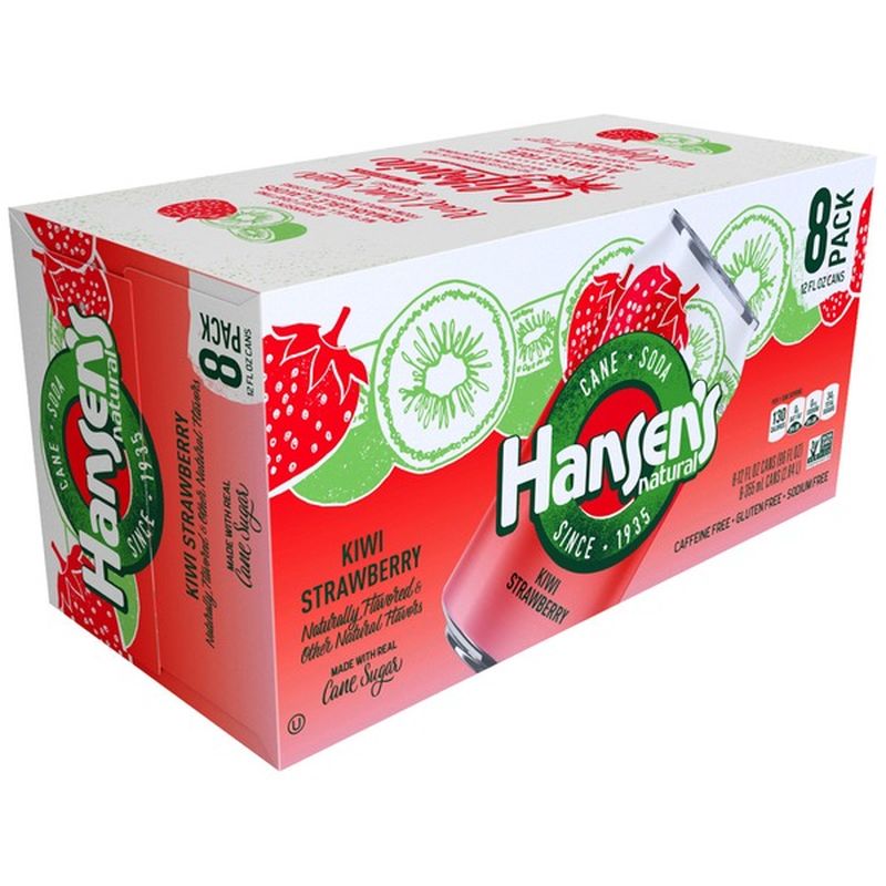 Hansen's Kiwi Strawberry Soda (12 fl oz) Instacart