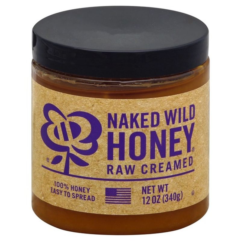 Naked Wild Honey Honey, Raw, Cream (12 oz) Instacart