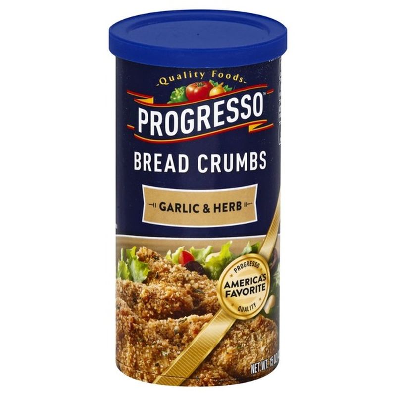 Progresso Bread Crumbs, Garlic & Herb (15 oz) from Stater Bros. Instacart