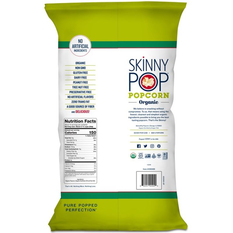 SkinnyPop Organic Original Popcorn (14 oz) Instacart