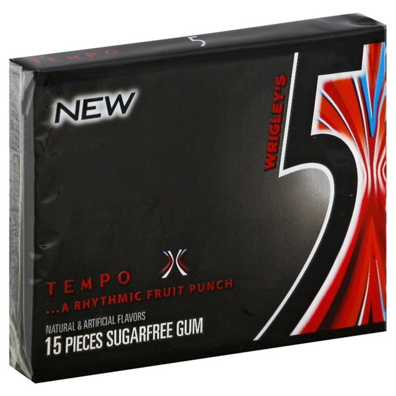 5 Gum Sugarfree A Rhythmic Fruit Punch 15 Each Instacart