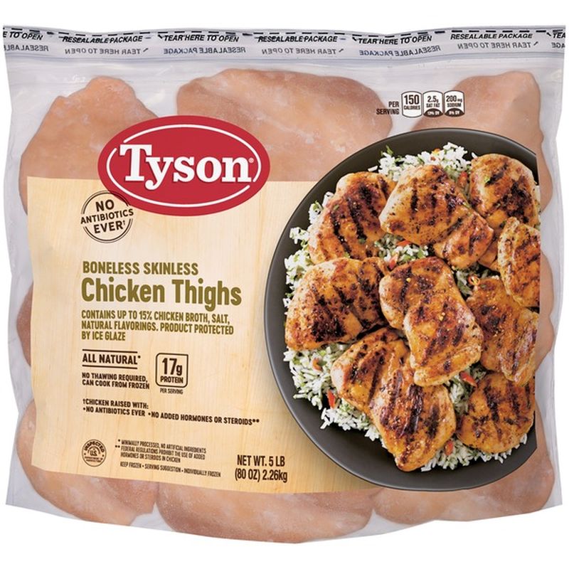 Tyson Chicken Thigh Portions, 5 lb. (Frozen) (5 lb) Instacart