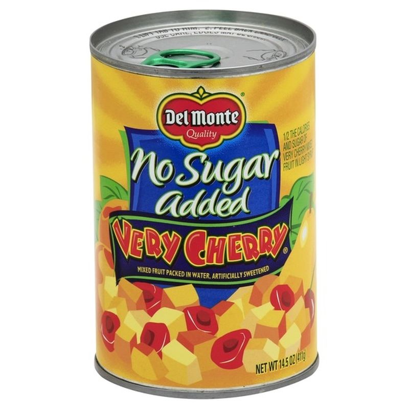 Del Monte No Sugar Added Very Cherry Mixed Fruit Packed in Water (14.5