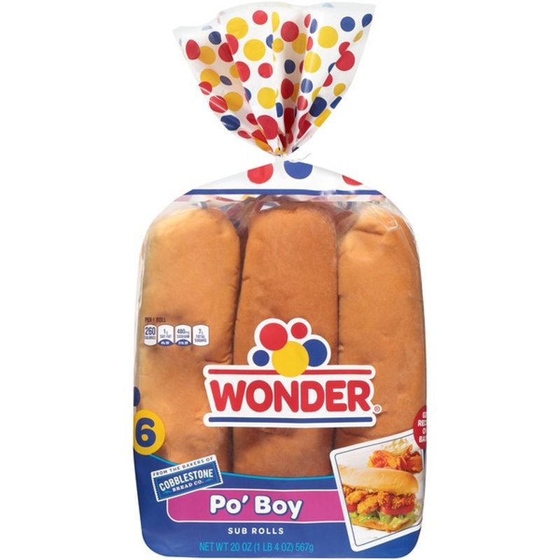 Wonder Bread Po' Boy Sub Rolls (567 g) Delivery or Pickup Near Me