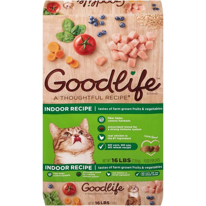 Goodlife Indoor Recipe Dry Cat Food 16 Lb Delivery Or Pickup Near Me 