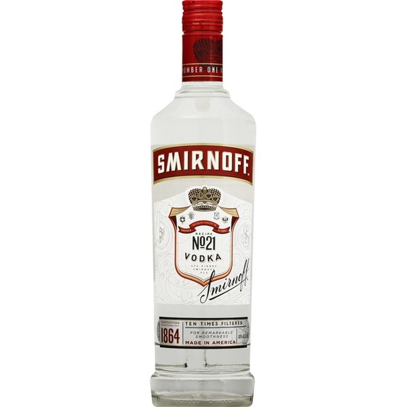 Smirnoff No. 21 80 Proof Vodka (750 ml) - Instacart