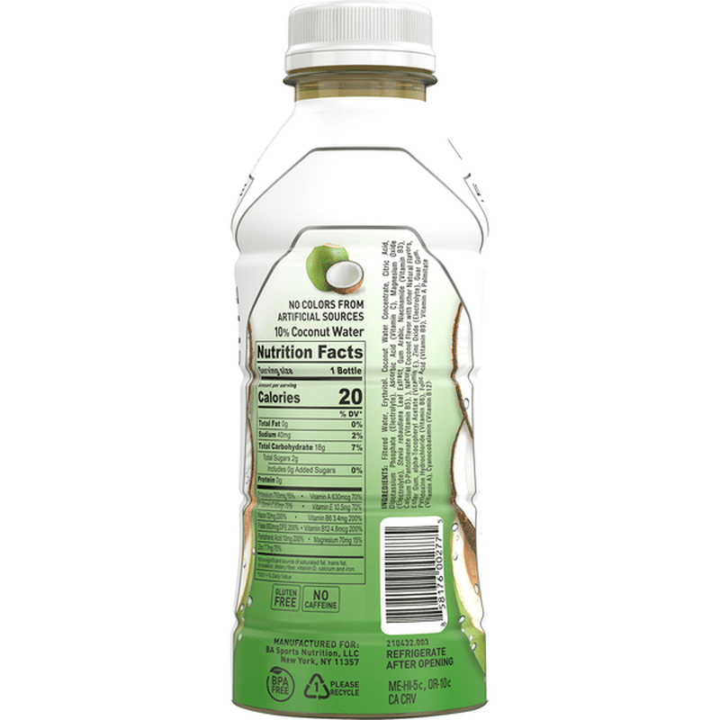 BodyArmor Sports Drink, No Sugar Added, Lyte, Coconut (16 oz) Instacart