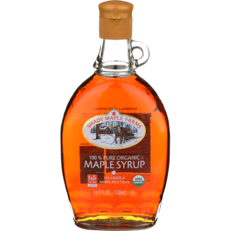 Shady Maple Farms Maple Syrup, Pure, Dark Amber (16.9 oz) Instacart