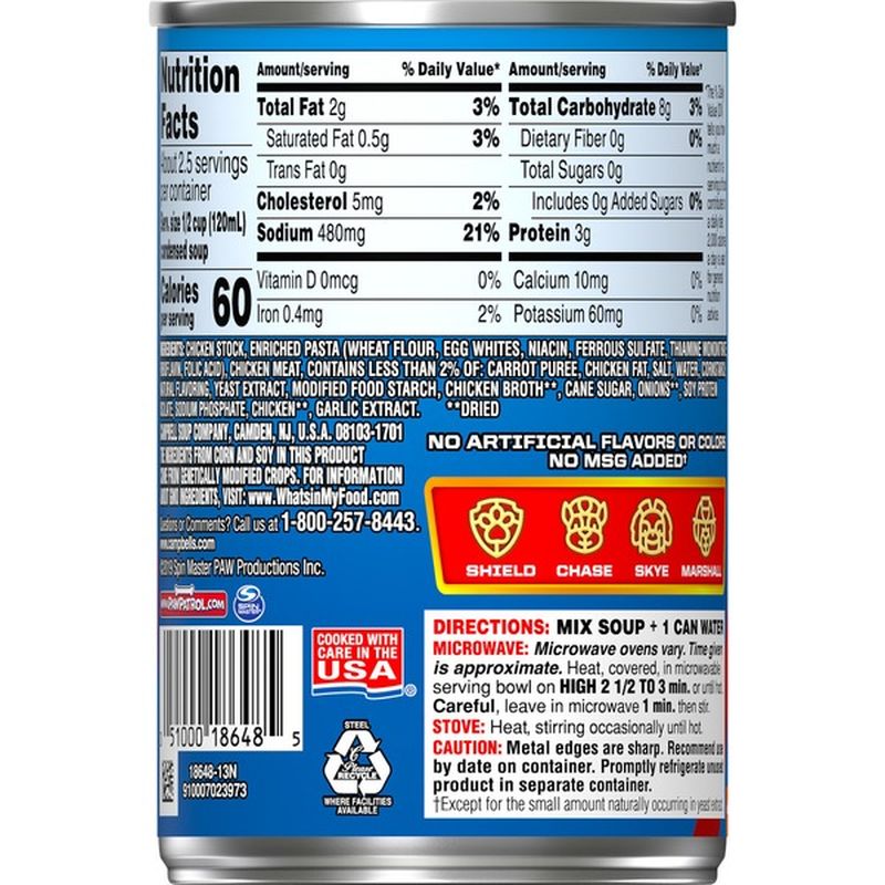 Campbell's® Paw Patrol Soup with Chicken in Chicken Broth (10.5 oz