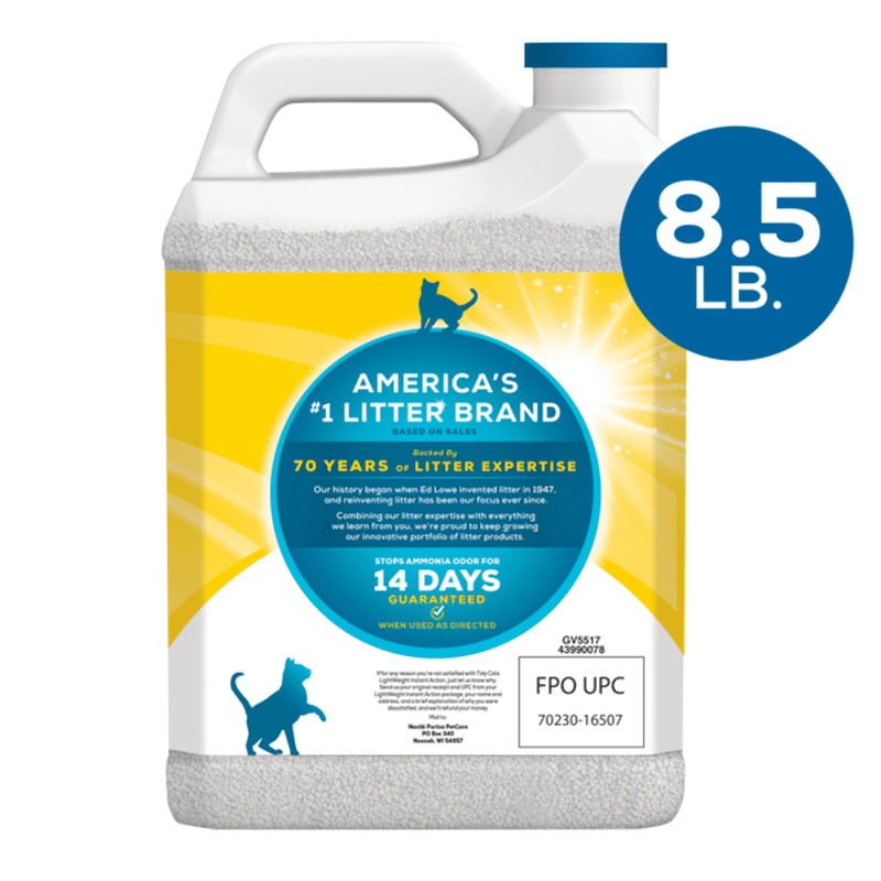Tidy Cats Light Weight, Low Dust, Clumping Cat Litter, LightWeight Instant Action Cat Litter (8.