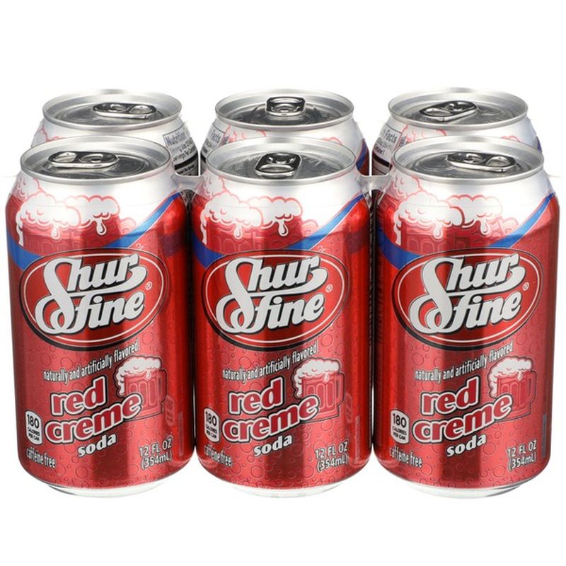 Shurfine Red Cream Soda (12 fl oz) - Instacart