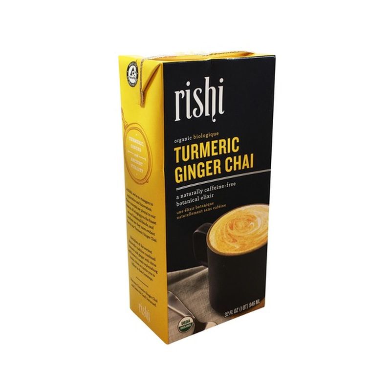 Rishi Tea Chai Concentrate, Organic, Turmeric Ginger (32 oz) Instacart