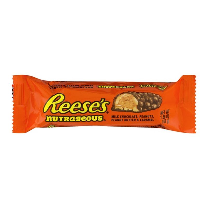 Reese's REESE'S NUTRAGEOUS Candy Bar, (1.66 oz) - Instacart