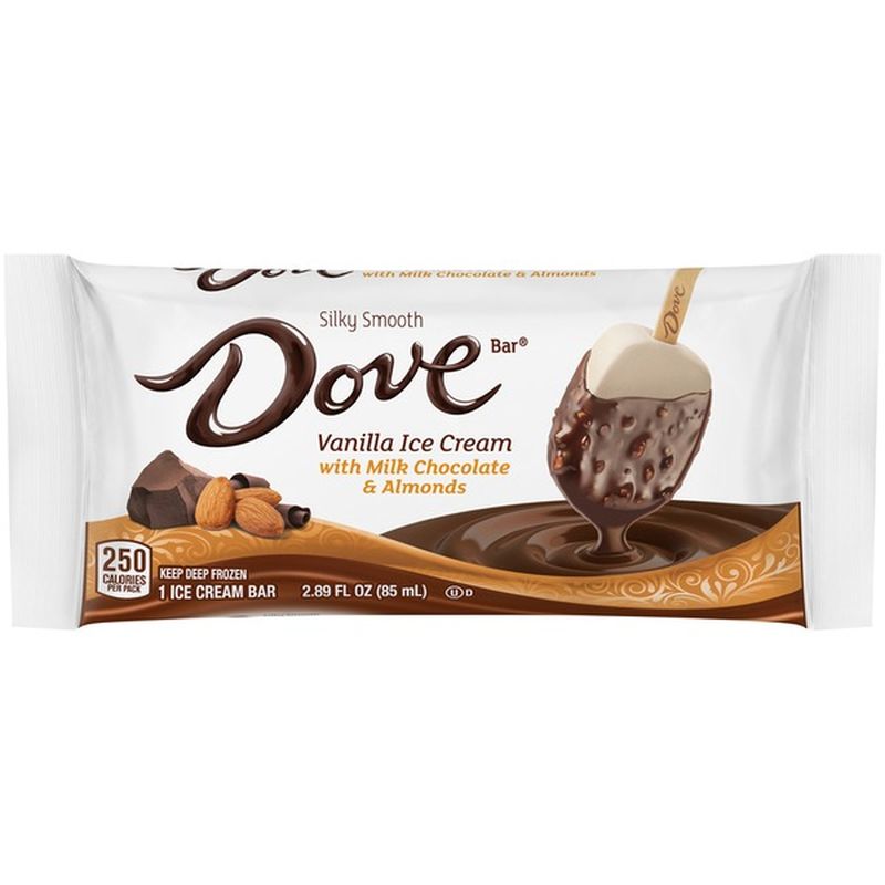 Dove Vanilla Ice Cream With Milk Chocolate Almond Dove Vanilla Ice