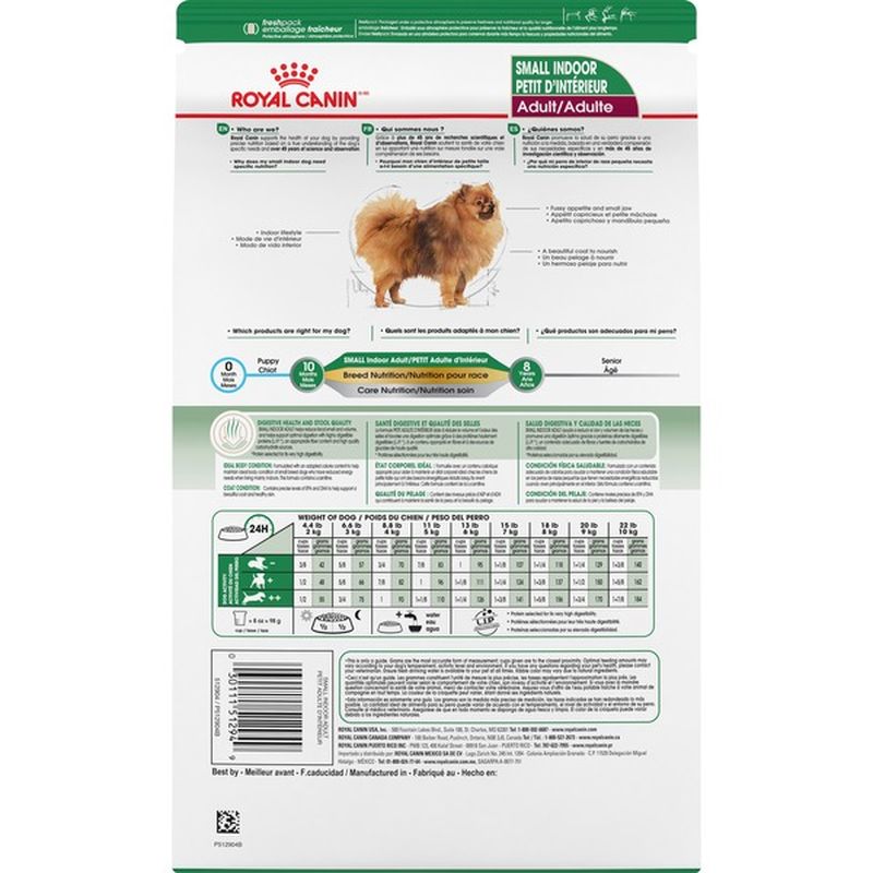 Royal Canin Small Indoor Adult Dog Food (2.5 lb) Instacart