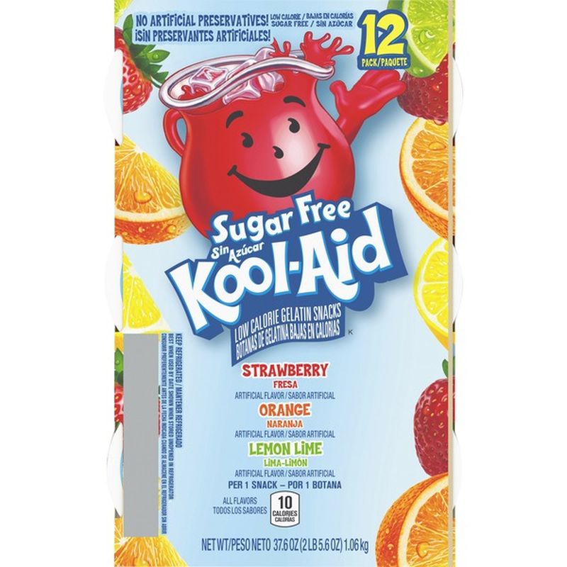 KoolAid Sugar Free Ready To Eat Gelatin Variety Pack (37.6 oz) from