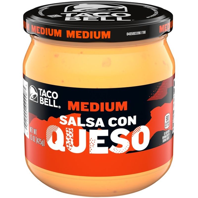 Taco Bell Home Originals Medium Salsa Con Queso Cheese Dip (15 oz) Instacart