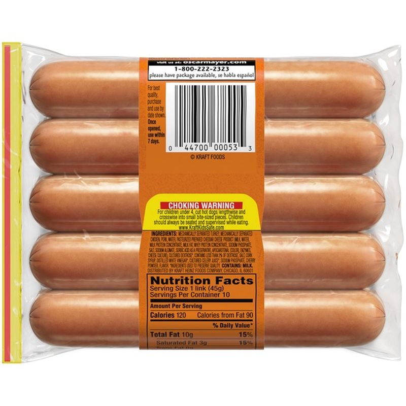 Oscar Mayer Cheese Dogs (10 ct) from Stop & Shop - Instacart