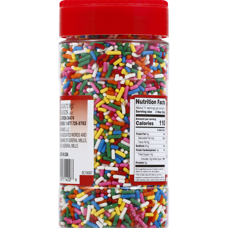 Betty Crocker Ice Cream Sprinkles, Rainbow Jimmies