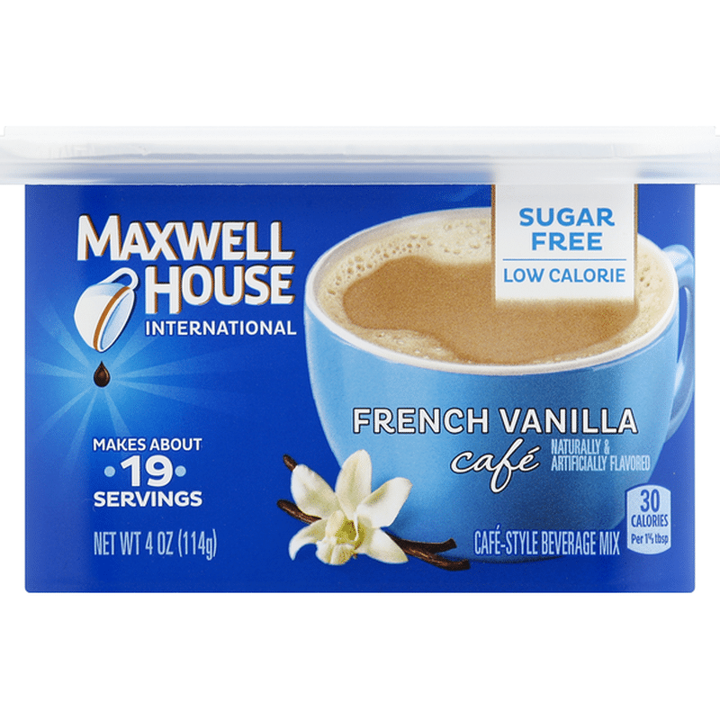 Maxwell House International Cafe French Vanilla Cafe-Style Sugar Free ...