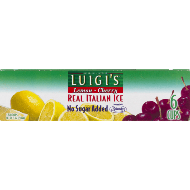 Luigis Italian Ice Lemon And Cherry Box 4 Oz Instacart 8616